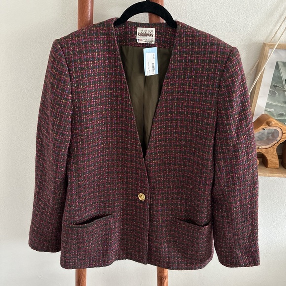 Vintage oversized embroidered blazer - Picture 2 of 9